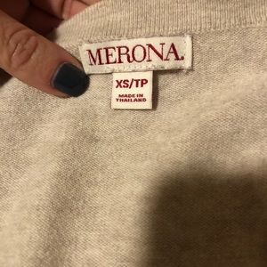 Merona beige knit cardigan